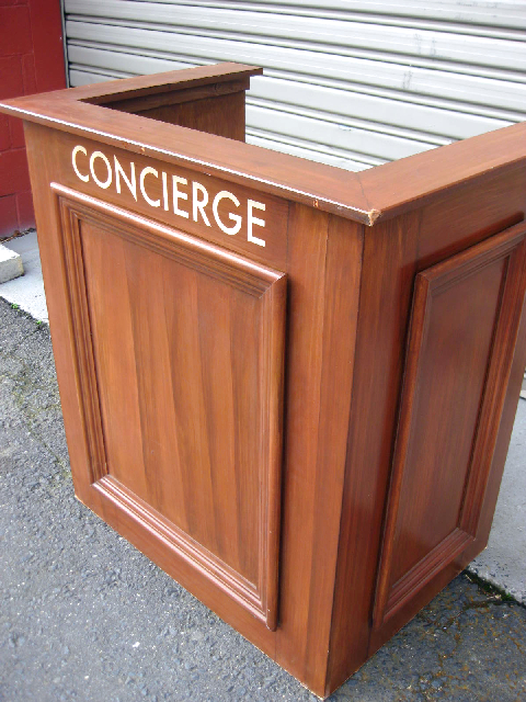 STAND, Concierge Stand or Court Witness Box 93cm W x 64cm D x 1m H